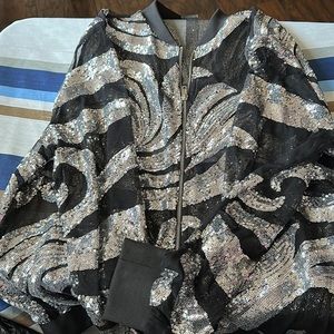 Bling sheer jacket birthday party/ celebration jacket very sexy
